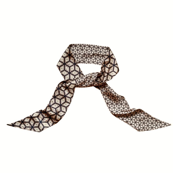 NWT COS Geometric Printed Silk Scarf - Picture 1 of 6